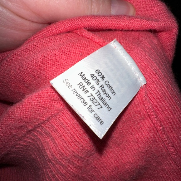 Croft & Barrow Long Cardigan – 3X, Coral Peach - Picture 5 of 6